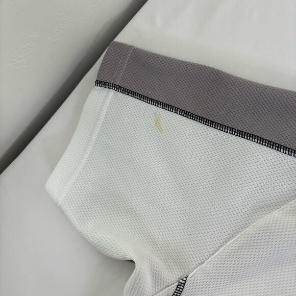 Vintage y2k Nike Soccer Athletic White Jersey Black Striped Shirt Men's Large - Picture 6 of 9